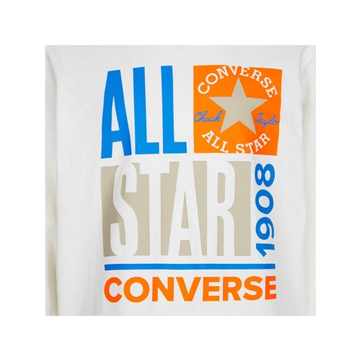 Converse Koszulka w kolorze białym ze wzorem Converse 152/158 promocyjna cena Limango Polska