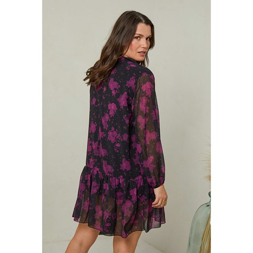 Curvy Lady Sukienka w kolorze czarno-fioletowym Curvy Lady 48/50 promocja Limango Polska