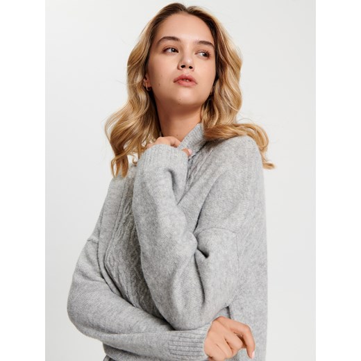 Sweter damski szary Sinsay 