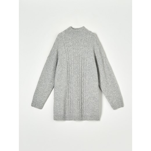 Sweter damski Sinsay z okrągłym dekoltem 