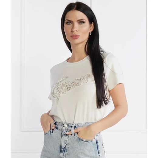 GUESS T-shirt | Regular Fit ze sklepu Gomez Fashion Store w kategorii Bluzki damskie - zdjęcie 165986254