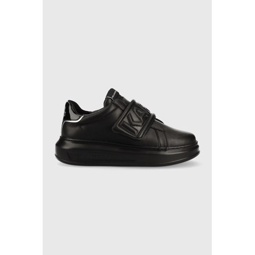 Karl Lagerfeld sneakersy skórzane KAPRI kolor czarny ze sklepu ANSWEAR.com w kategorii Buty sportowe damskie - zdjęcie 165989422