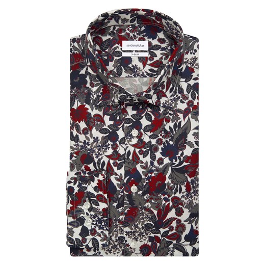 Seidensticker Koszula - Slim Fit - w kolorze czerwonym Seidensticker 43 Limango Polska okazyjna cena