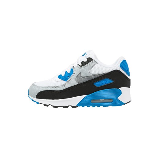 Nike Sportswear AIR MAX 90 Tenisówki i Trampki white/cool grey/photo blue/black zalando niebieski guma