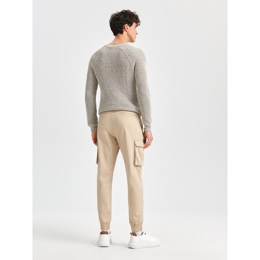 Sinsay - Spodnie jogger - kremowy Sinsay 30 Sinsay