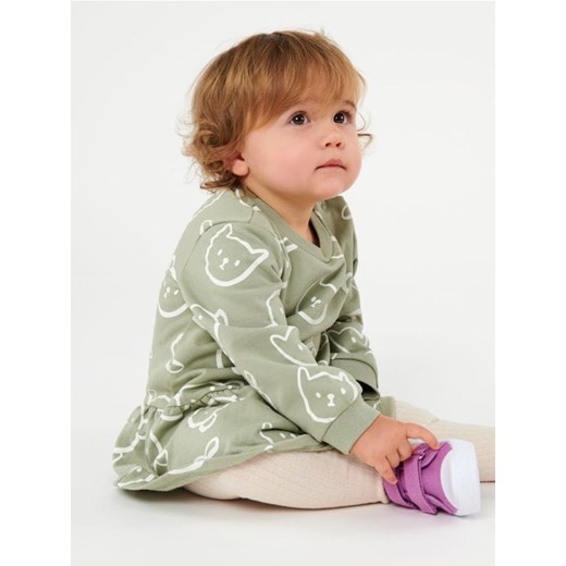 Sinsay - Sukienka babydoll - zielony ze sklepu Sinsay w kategorii Sukienki niemowlęce - zdjęcie 165995061