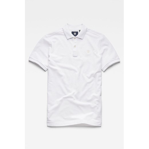 T-shirt męski G-Star Raw biały z krótkim rękawem 