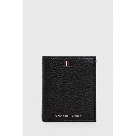 Tommy Hilfiger portfel skórzany męski kolor czarny AM0AM11851 ze sklepu ANSWEAR.com w kategorii Portfele męskie - zdjęcie 166005712