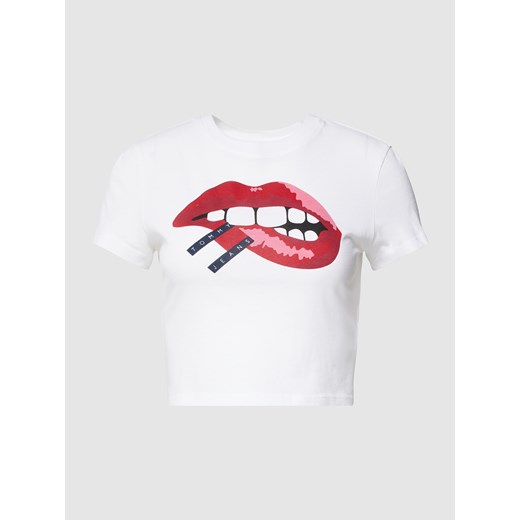 T-shirt krótki z nadrukiem z motywem i logo Tommy Jeans L Peek&Cloppenburg 