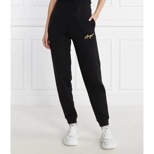 HUGO Spodnie dresowe Easy Jogger 3 | Relaxed fit ze sklepu Gomez Fashion Store w kategorii Spodnie damskie - zdjęcie 166010090