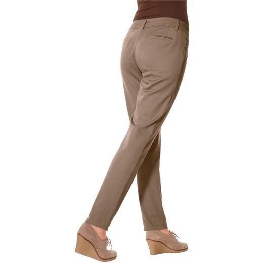 Heine Spodnie chino w kolorze jasnobrązowym Heine 42 promocja Limango Polska