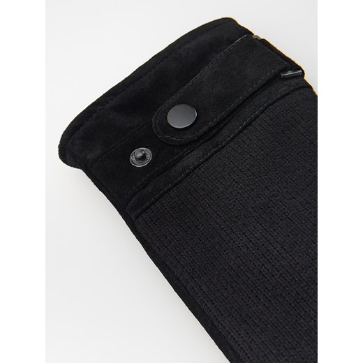 Reserved - Skórzane rękawiczki - czarny Reserved M Reserved
