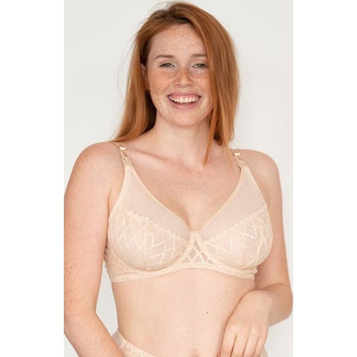 Biustonosz do karmienia miękki soft beżowy Huggy mama, Kolor beżowy, Rozmiar 75E, Momtobe ze sklepu Intymna w kategorii Biustonosze - zdjęcie 166014753