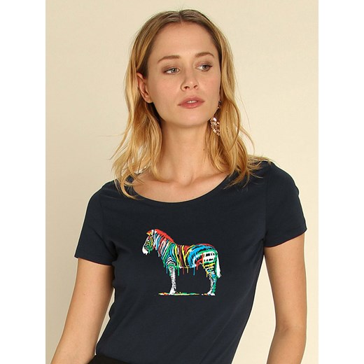 WOOOP Koszulka &quot;Fresh Paint&quot; w kolorze granatowym ze sklepu Limango Polska w kategorii Bluzki damskie - zdjęcie 166016433
