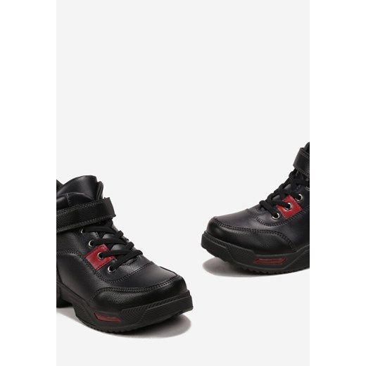 Born2be buty zimowe dziecięce jesienne czarne 