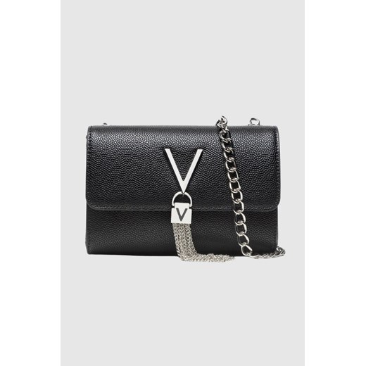 VALENTINO Czarna kopertówka Divina ze srebnymi okuciami ze sklepu outfit.pl w kategorii Kopertówki - zdjęcie 166021642