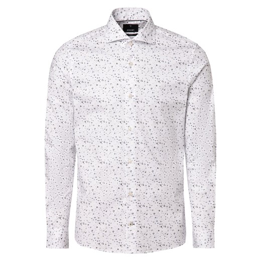 JOOP! Koszula męska Mężczyźni Slim Fit Bawełna biały wzorzysty ze sklepu vangraaf w kategorii Koszule męskie - zdjęcie 166024410
