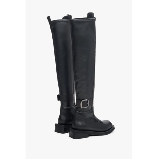 Czarne kozaki damskie Estro casual 