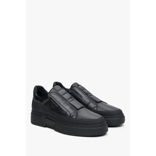 Buty sportowe męskie Estro skórzane bez zapięcia
