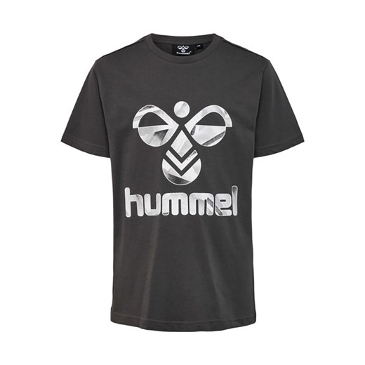 T-shirt chłopięce Hummel czarny bawełniany 