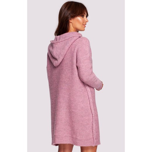 Sukienka swetrowa pudrowy róż BK089, Kolor róż pudrowy, Rozmiar L/XL, BeWear ze sklepu Primodo w kategorii Sukienki - zdjęcie 166026344
