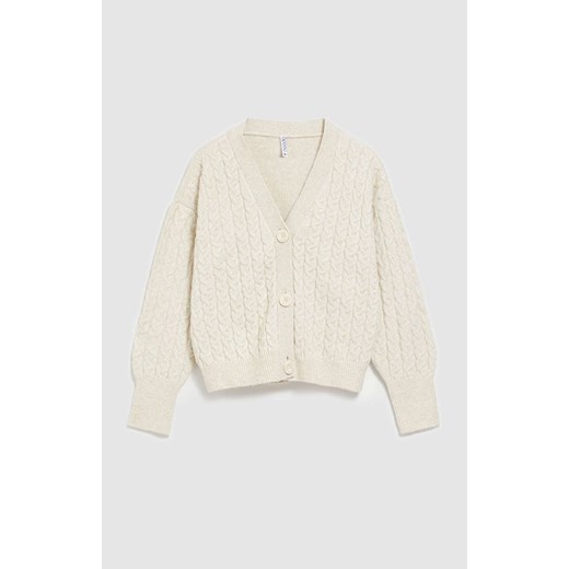 Sweter damski Moodo.pl jesienny z dekoltem w serek 