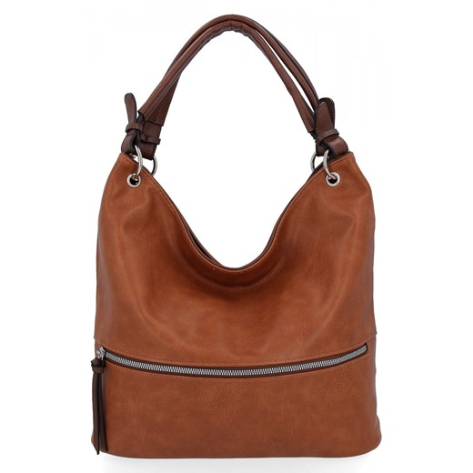 Uniwersalna Torebka Damska XL firmy Hernan HB0386 Ruda ze sklepu PaniTorbalska w kategorii Torby Shopper bag - zdjęcie 166030704