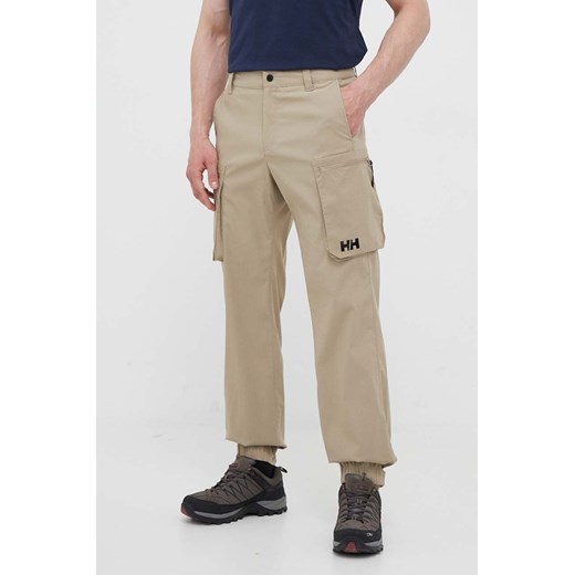 Helly Hansen spodnie outdoorowe Move QD 2.0 kolor zielony 53978-597 ze sklepu PRM w kategorii Spodnie męskie - zdjęcie 166038021