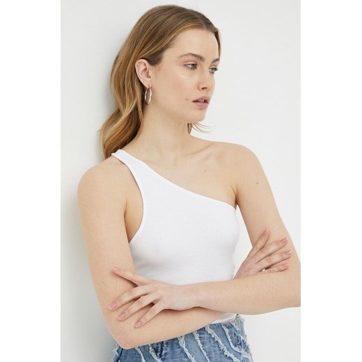 Samsoe Samsoe top damski kolor biały ze sklepu PRM w kategorii Bluzki damskie - zdjęcie 166042781