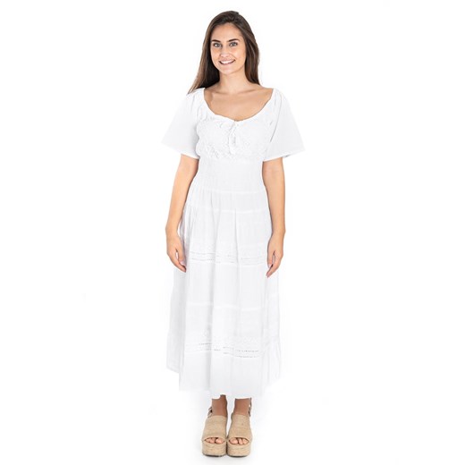 Isla Bonita by SIGRIS Sukienka w kolorze białym Isla Bonita By Sigris XL okazyjna cena Limango Polska