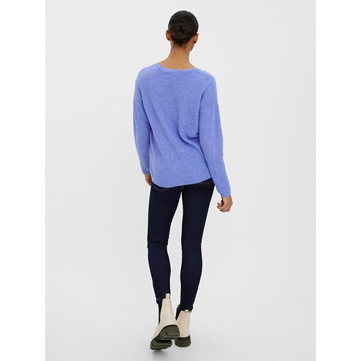 Vero Moda Sweter "Crewlefile" w kolorze niebieskim Vero Moda M wyprzedaż Limango Polska
