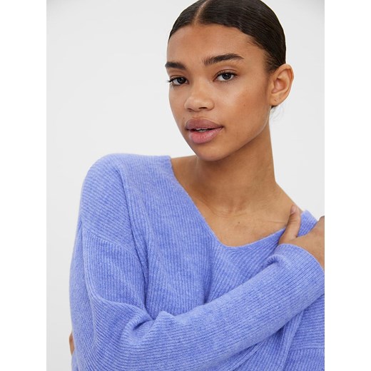 Vero Moda Sweter "Crewlefile" w kolorze niebieskim Vero Moda S okazyjna cena Limango Polska