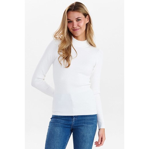 NÜMPH Sweter &quot;Nubia&quot; w kolorze białym ze sklepu Limango Polska w kategorii Swetry damskie - zdjęcie 166050624