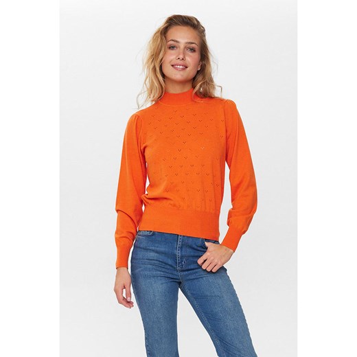 NÜMPH Sweter &quot;Nuedna&quot; w kolorze pomarańczowym ze sklepu Limango Polska w kategorii Swetry damskie - zdjęcie 166050633