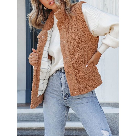 LA Angels Kamizelka pluszowa w kolorze karmelowym La Angels L okazyjna cena Limango Polska