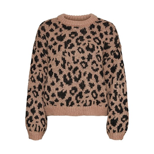 Vero Moda Sweter w kolorze jasnobrązowo-czarnym ze sklepu Limango Polska w kategorii Swetry damskie - zdjęcie 166053931