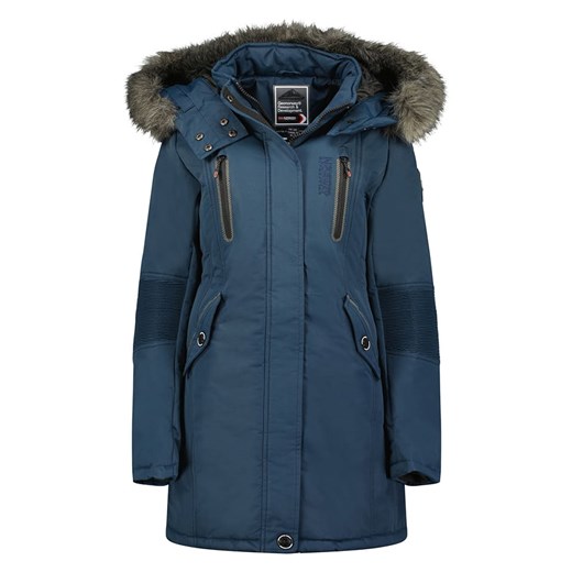 Geographical Norway Parka &quot;Coraly&quot; w kolorze granatowym ze sklepu Limango Polska w kategorii Parki damskie - zdjęcie 166054092