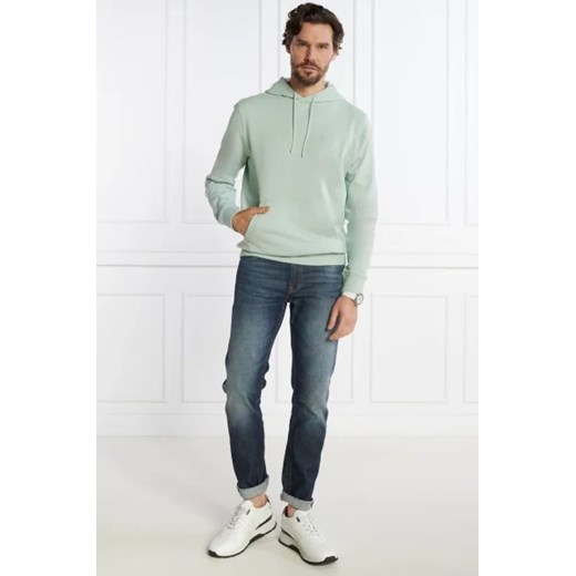 Bluza męska BOSS HUGO miętowa bawełniana casual