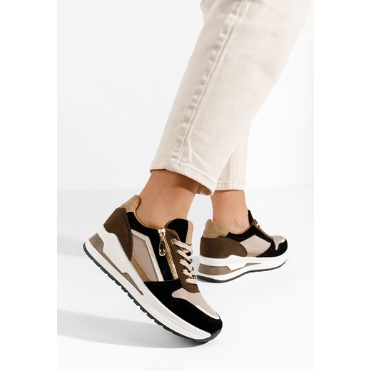 Wielokolorowy sneakersy na koturnie Katinda ze sklepu Zapatos w kategorii Buty sportowe damskie - zdjęcie 166060054