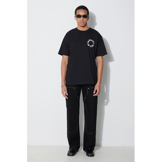 Carhartt WIP t-shirt bawełniany męski kolor czarny z nadrukiem M PRM
