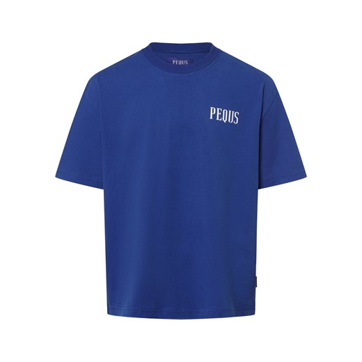 PEQUS T-shirt męski Mężczyźni Bawełna niebieski nadruk ze sklepu vangraaf w kategorii T-shirty męskie - zdjęcie 166072522