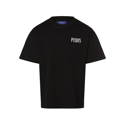 PEQUS T-shirt męski Mężczyźni Bawełna czarny nadruk ze sklepu vangraaf w kategorii T-shirty męskie - zdjęcie 166072523