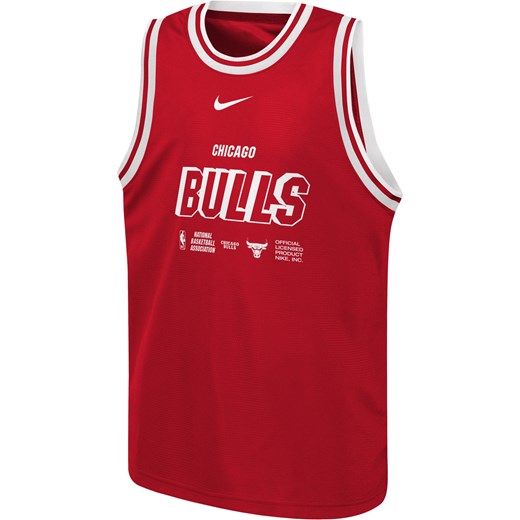 Koszulka bez rękawów dla dużych dzieci (chłopców) Nike Dri-FIT NBA Chicago Bulls Nike XL Nike poland
