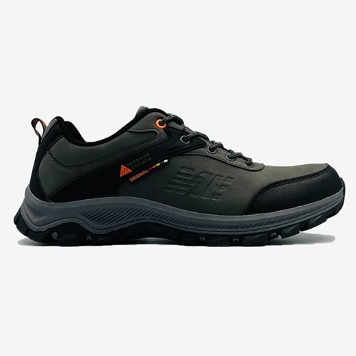 Buty Męskie Sportowe Trekkingowe Outdoor Antypoślizgowe Szare ze sklepu LaButy.pl w kategorii Buty trekkingowe męskie - zdjęcie 166082550