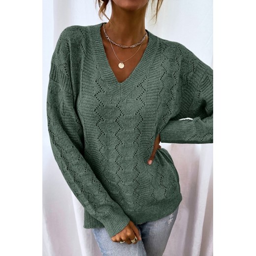 Sweter MENARELA GREEN S okazyjna cena Ivet Shop
