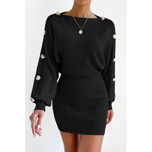 Sukienka BORELESA BLACK ze sklepu Ivet Shop w kategorii Sukienki - zdjęcie 166085313