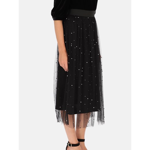 Spódnica tiulowa czarna z perłami maxi L'AF Perla ze sklepu Eye For Fashion w kategorii Spódnice - zdjęcie 166087792