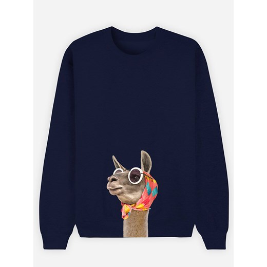 WOOOP Bluza "Lama" w kolorze granatowym Wooop XL wyprzedaż Limango Polska