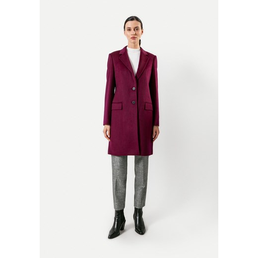 Płaszcz dyplomatka w kolorze fuksji 100% wełna ze sklepu Molton w kategorii Płaszcze damskie - zdjęcie 166091341