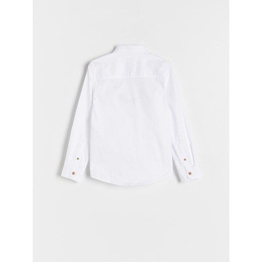 Koszula chłopięca Reserved biała tkaninowa 